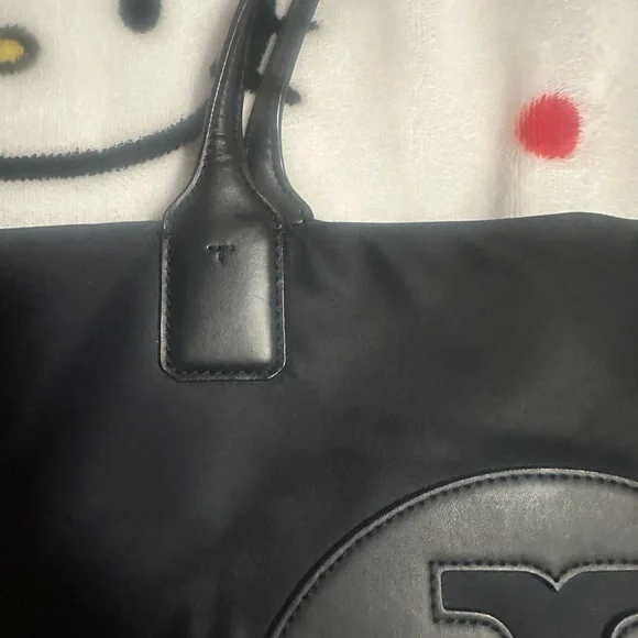 Tory Burch Black Leather Tote Bag - Picture 8 of 9